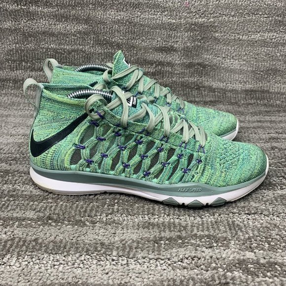 Size 7.5 Nike Train Unltrafast Flyknit Shoes Enamel Green 843694 300 Nike Train Ultrafast Flyknit Green Size US 12 Running Shoe  main image 4